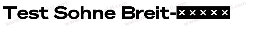 Test Sohne Breit字体转换